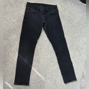 Lucky Brand Women's Dark Wash Skinny Jeans Black 30
